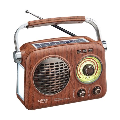 retro radio portable|vintage style radio with bluetooth.